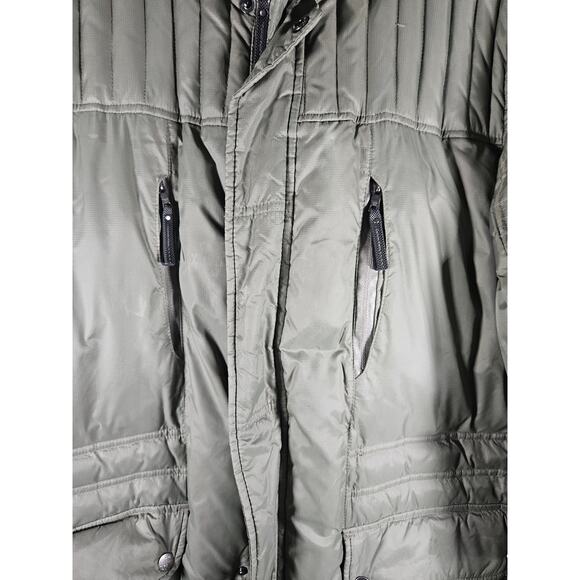 Calvin Klein Women’s Winter Puffer Parka Jacket Down Feather Size M Green - Picture 4 of 8